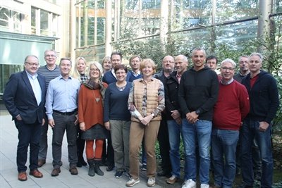 Mitglieder des Schimmelnetzwerks Münster beraten zum zehnjährigen Jubiläum in der Umweltberatung der Stadt Münster.