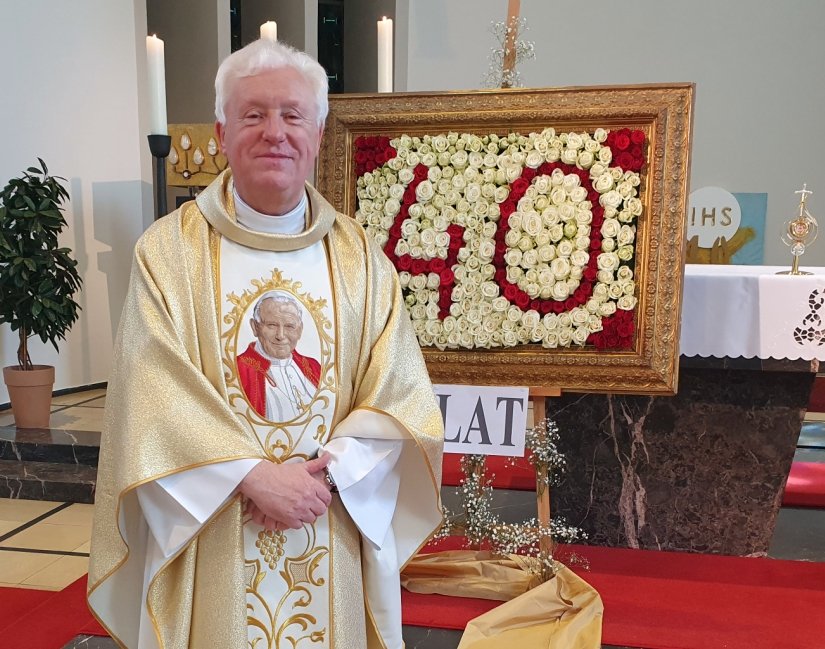 Pfarrer Marian Wagner, Leiter der Katholischen Polnischen Mission Münster, beging am 17. Mai sein 40-jähriges Priesterjubiläum. Foto: Franz-Thomas Sonka