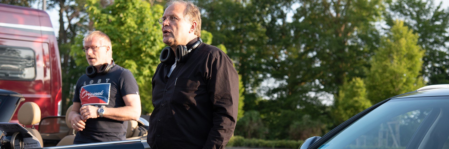 FH-Mitarbeiter Christof Anderl (r.) singt seit elf Jahren im Bass des Chores mit. (Foto: FH Münster/Katharina Kipp)