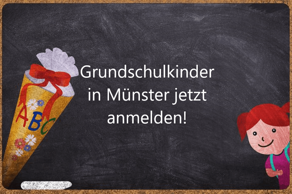 Grundschulkinder in Münster jetzt anmelden!