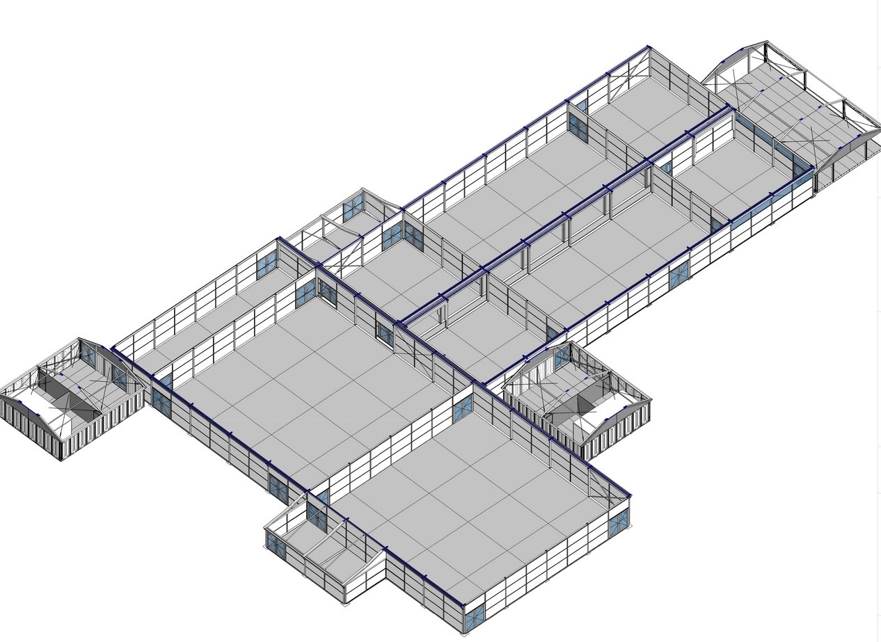 Innenansicht Grundriss Impfzentrum Recklinghausen