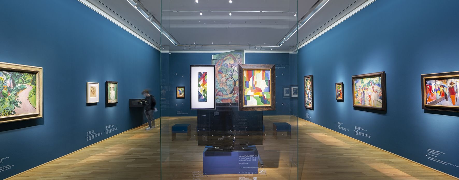 Der Macke-Raum in der Sammlung des LWL-Museums für Kunst und Kultur zeigt die ganze künstlerische Vielfalt August Mackes. Foto: LWL / Hanna Neander