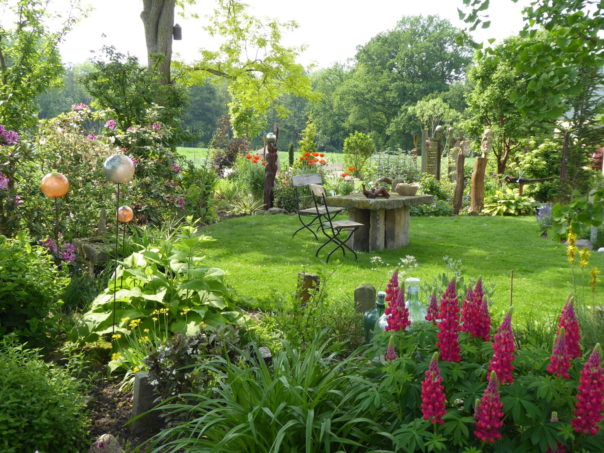 Der Garten von Hans-Werner und Gabi Twelsiek in Löhne (Kreis Herford) ist ein wunderbares Stück Gartenkultur in Westfalen-Lippe. Foto: Hans-Werner und Gabi Twelsiek