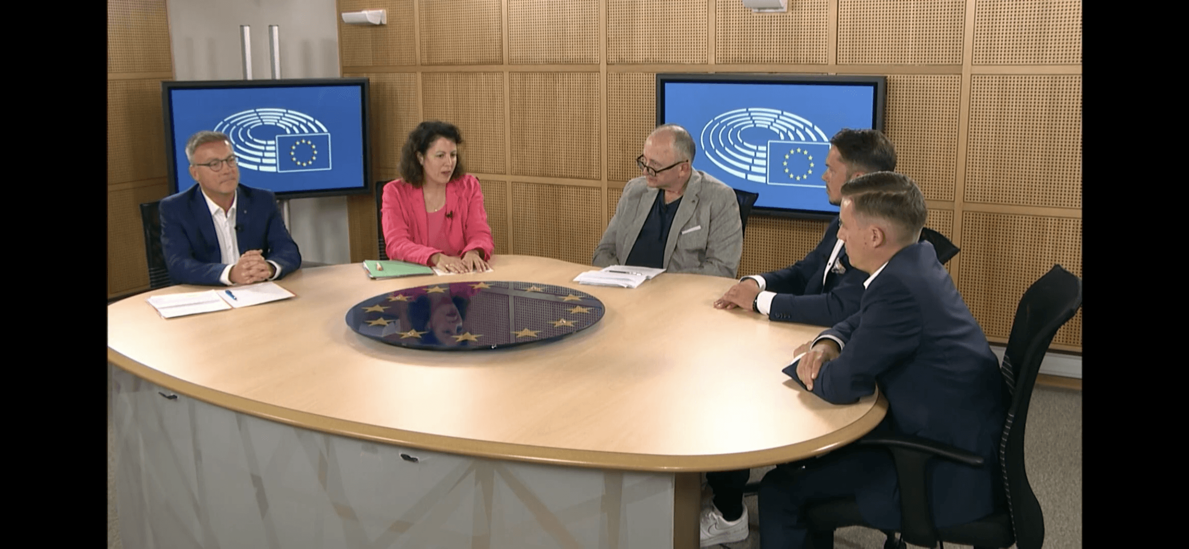 Talk Runde im EU-Parlament