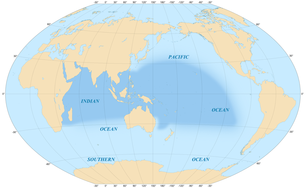 Bild: Eric Gaba Spalding, Mark D., Helen E. Fox, Gerald R. Allen, Nick Davidson et al. "Marine Ecoregions of the World: A Bioregionalization of Coastal and Shelf Areas". Bioscience Vol. 57 No. 7, July/August 2007, pp. 573-583, available through the World Wildlife Fund's site