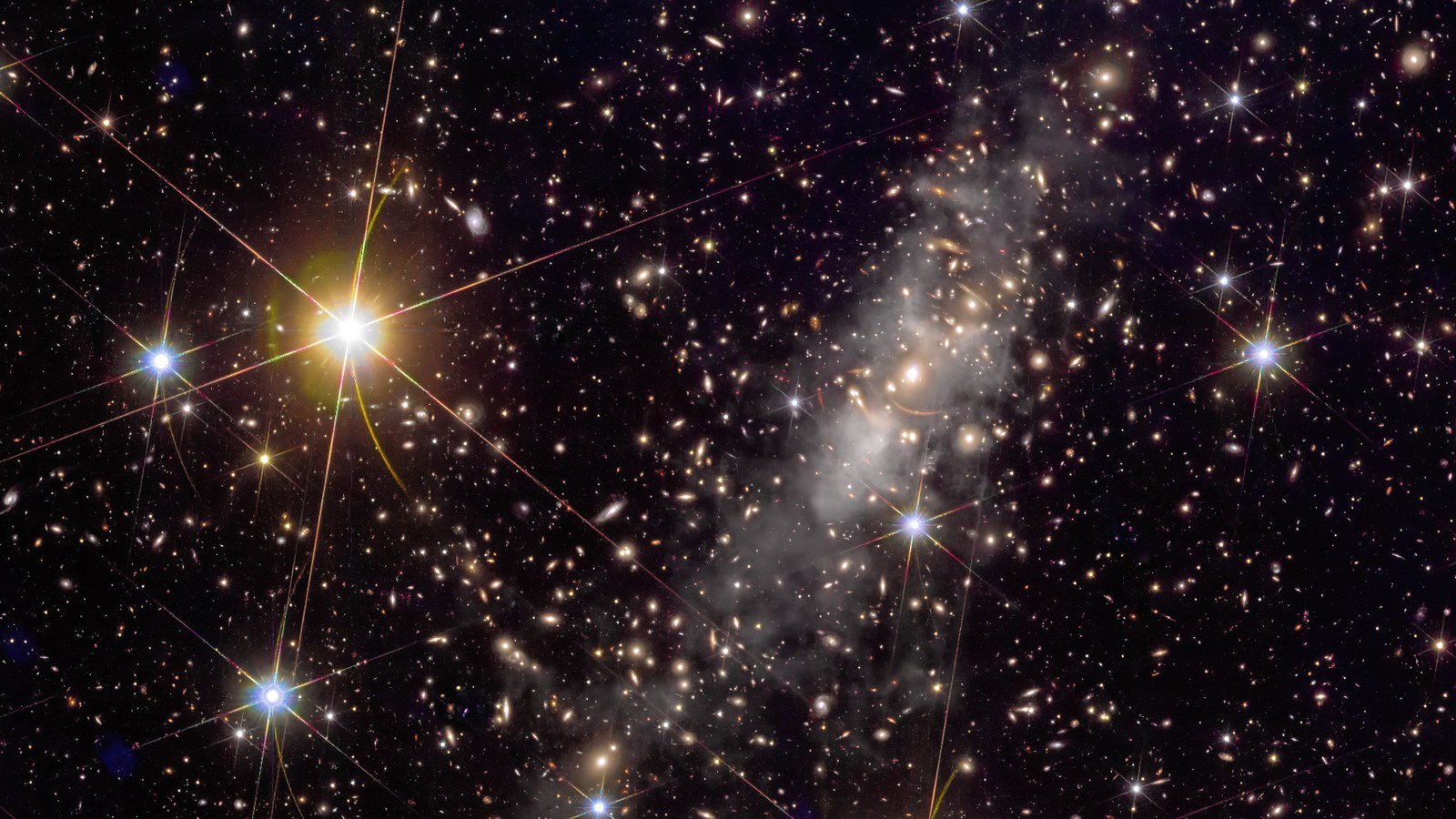 Lagerstätte für Dunkle Materie – Der Galaxienhaufen Abell 2390, Credit: ESA/Euclid/Euclid Consortium/NASA