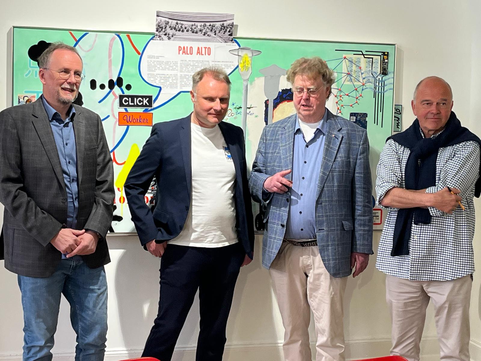 Bild von links nach rechts: Dr. Rainer Hattenhauer, Michael Nolte, Dr. Jörg Bockow (Laudator), Andreas Deilmann